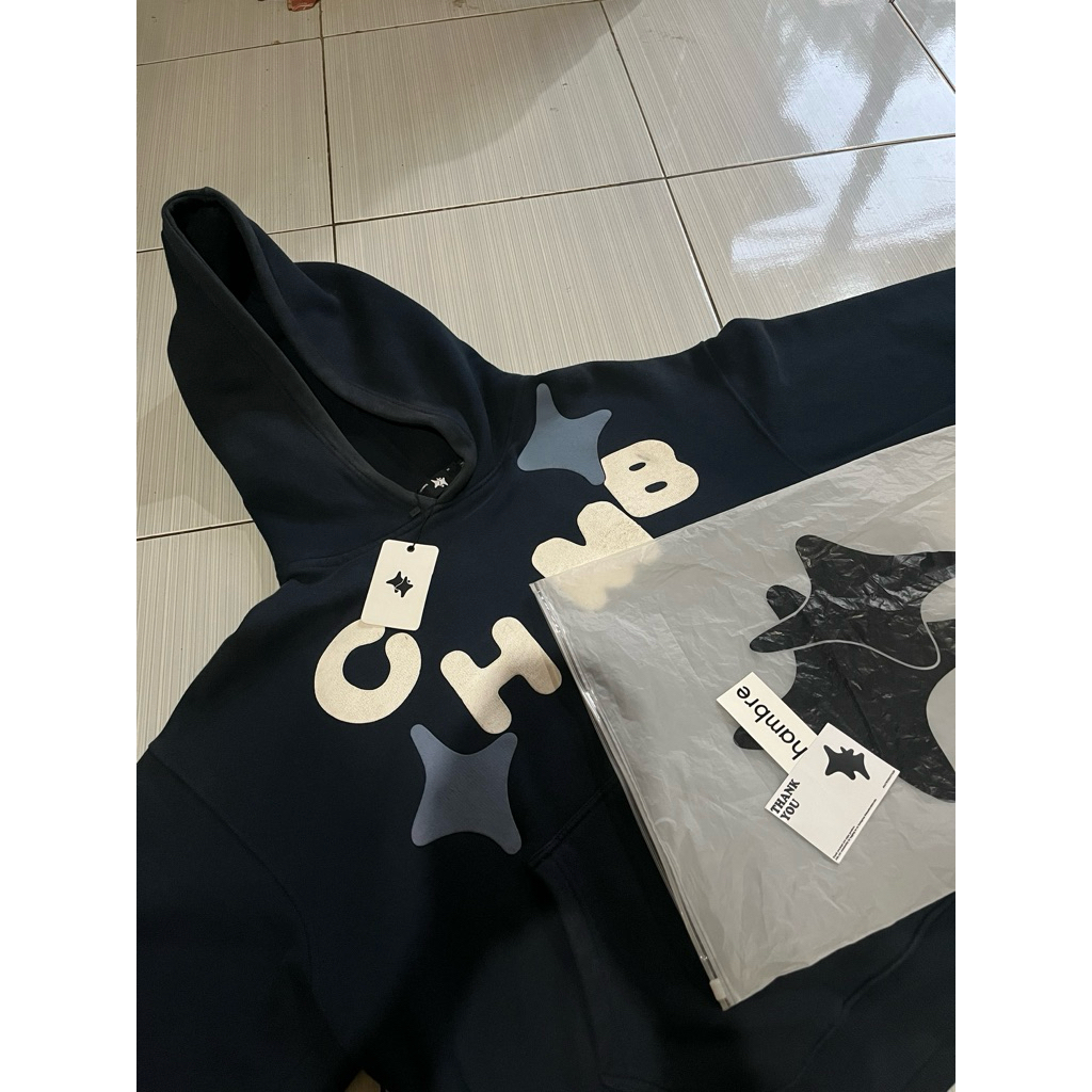 HOODIE CHMB SHOOTING LOVE NAVY