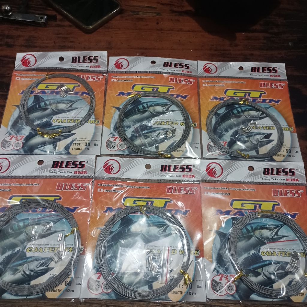 Senar Neclin NEKLIN BLESS GT MARLIN 7X7 10m | COATED WIRE | SENAR PANCING