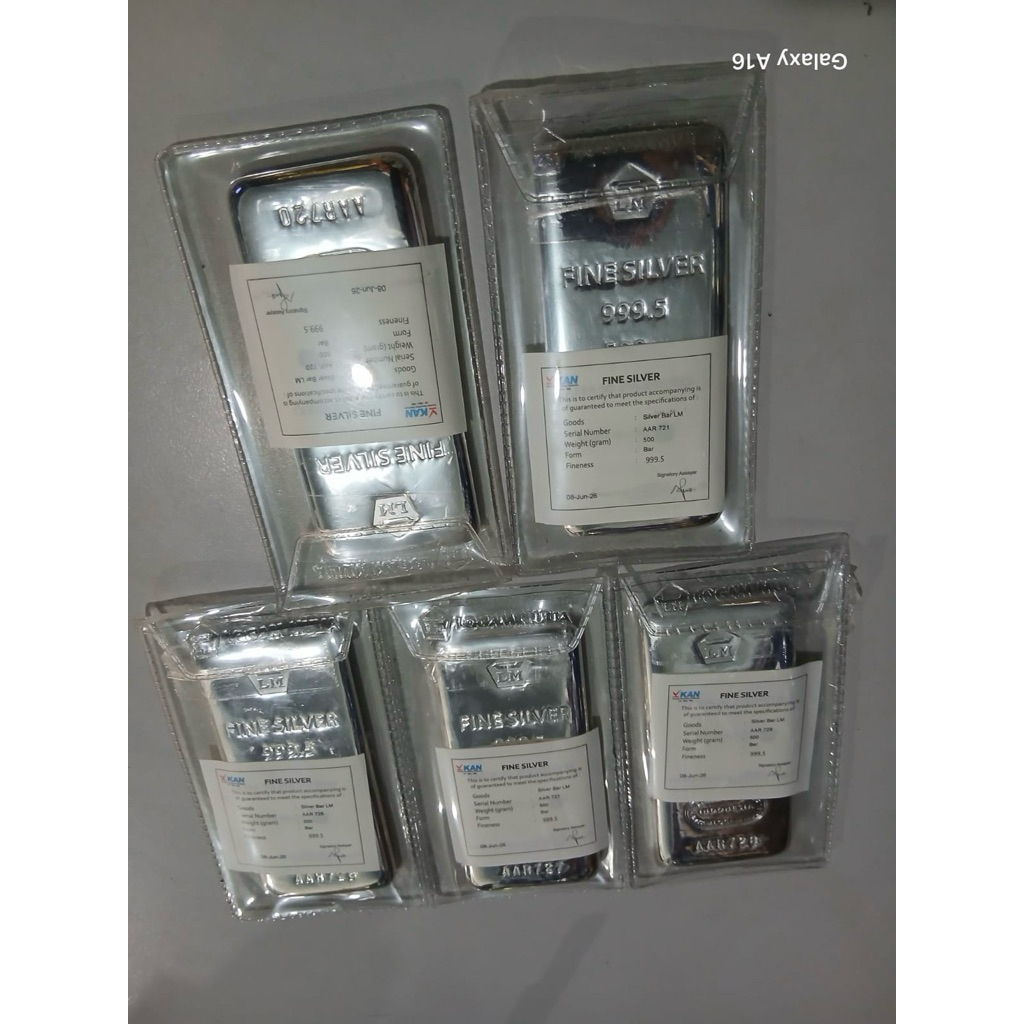 ANTAM FINE SILVER 500GR BAR