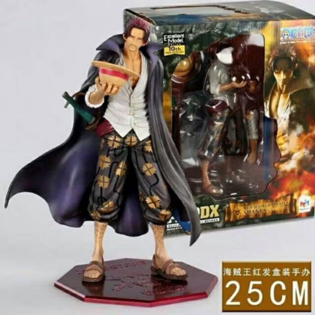 Pop shanks figure one piece figure shanks figure luffy marco jozu kapal one piece LS TOYS PARADISE