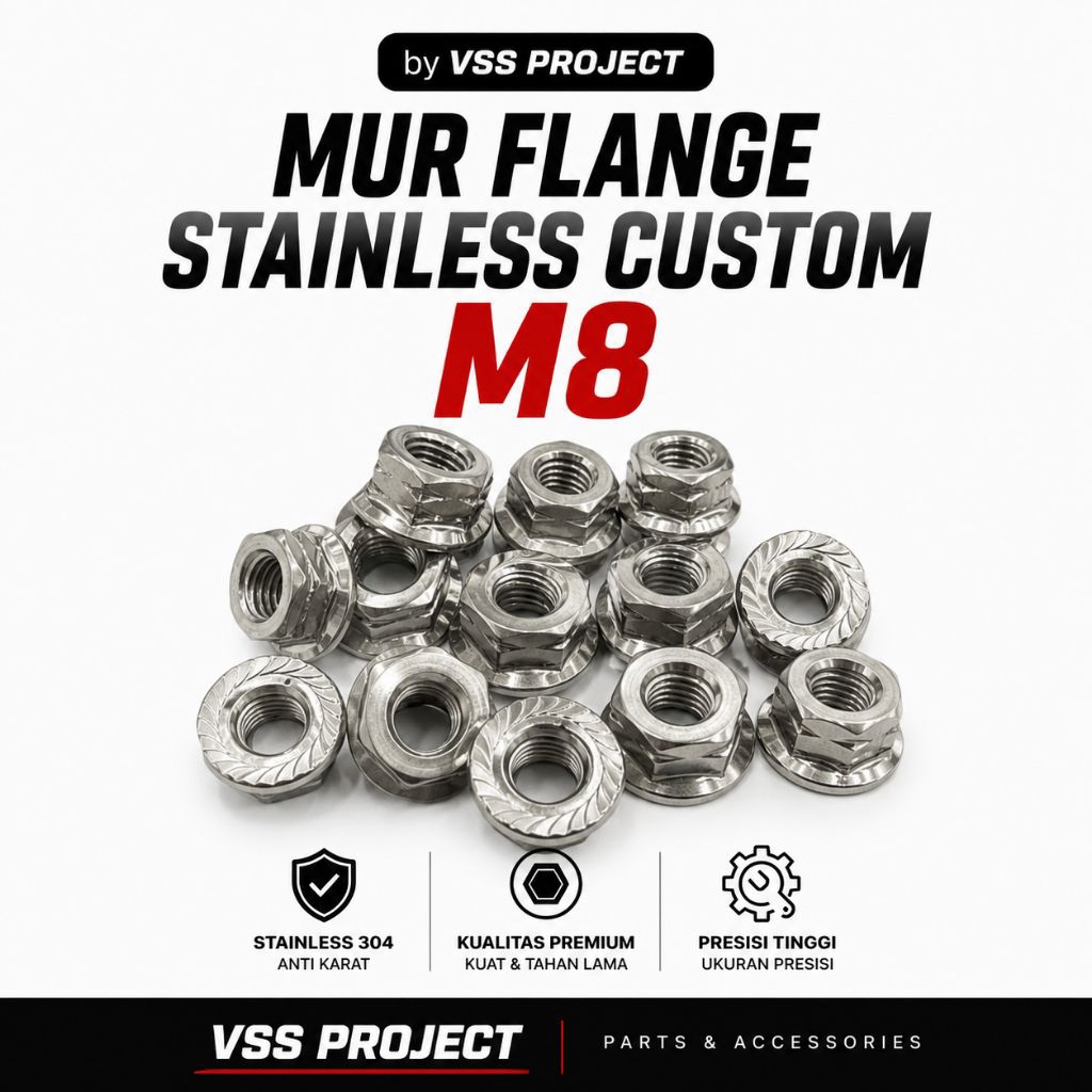 Mur Flange M8 Stainless custom