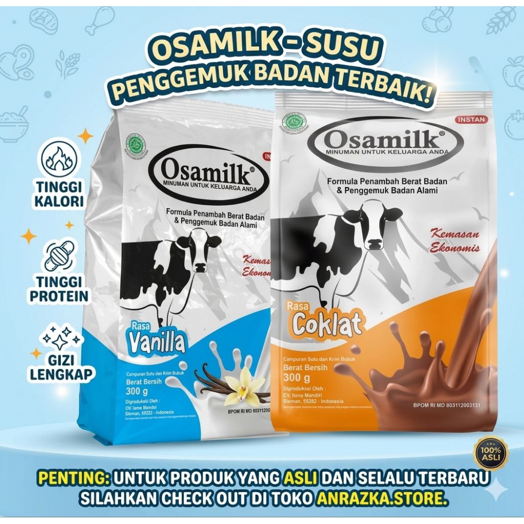 Penambah berat badan osamilk - osamilk - penggemuk badan osamilk - penambah nafsu makan osamilk - su