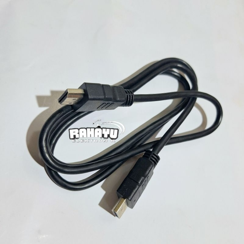 KABEL HDMI to HDMI 1.5 METER HITAM KABEL BESAR 1,5M Pendek
