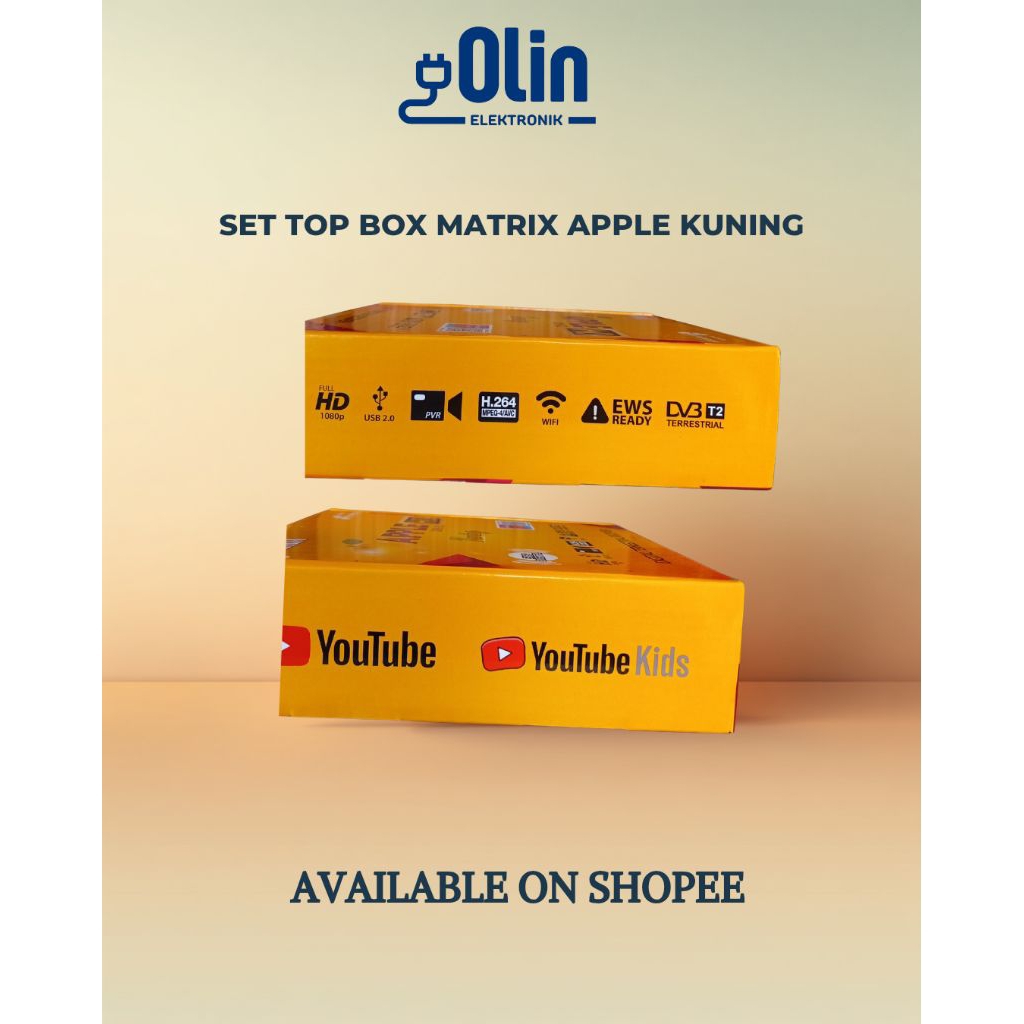 SET TOP BOX MATRIX APPLE KUNING