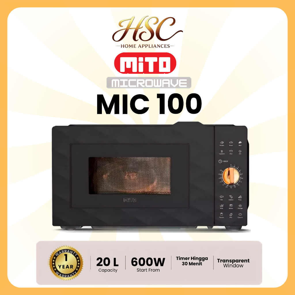 MITO MIC100 Electric Microwave 20L