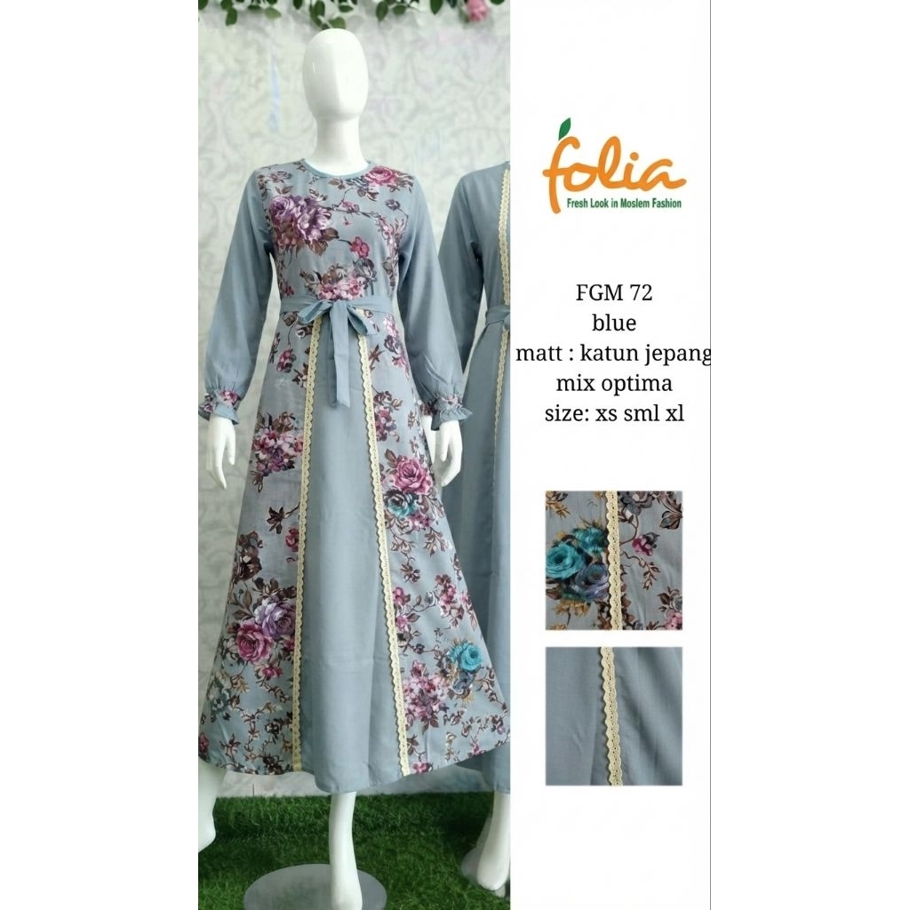 Folia FGM 72 Gamis Katun
