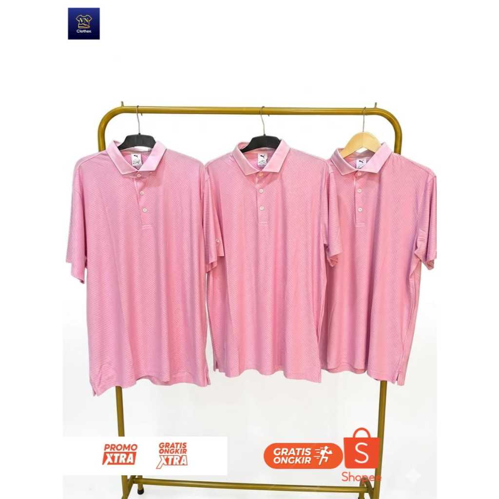 Puma Polo Golf Original Kaos Kerah Pria Dry Cell Quick Dry Breathable Premium Sport