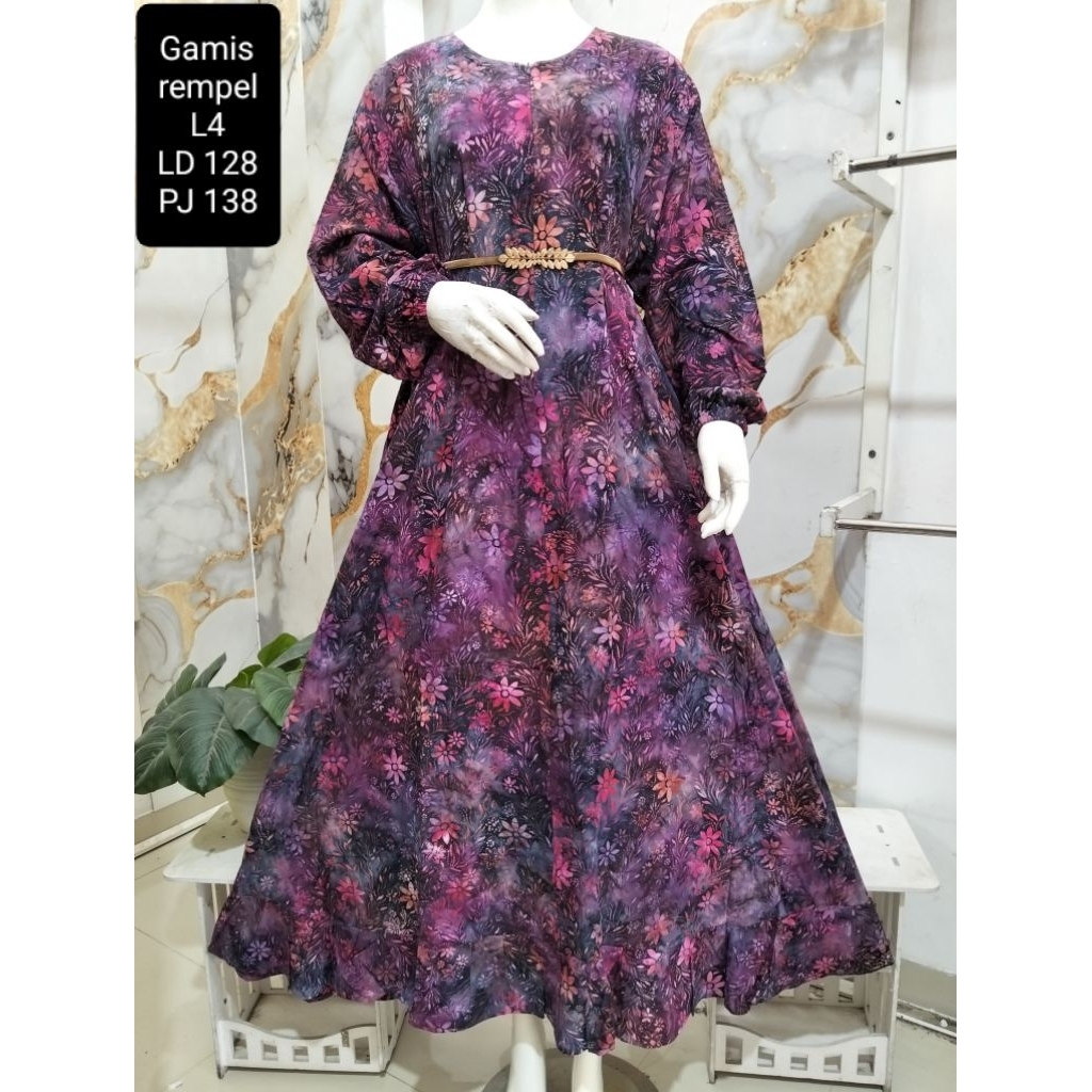 Kinanthi / Gamis Rempel Kinanthi / Kinanthi Batik Nusantara