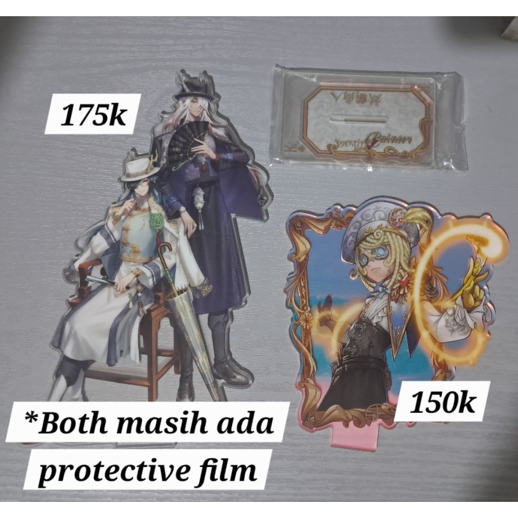 [Baca deskripsi] Various Identity V Truth & Inference Merchandise : Laser Ticket, Standee, Badge, Me
