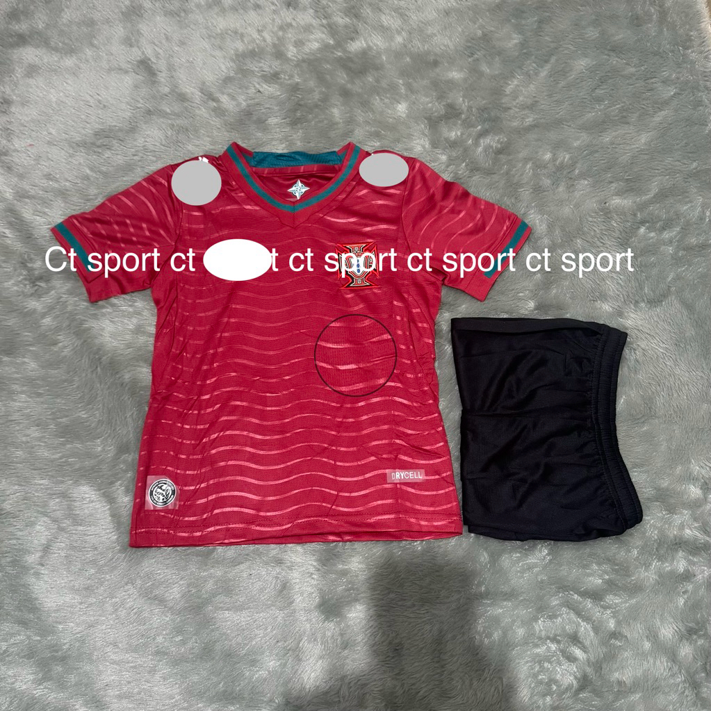 baju bola anak anak ( kids ) Portugal home terbaru world cup 2026 terbaru ronaldo