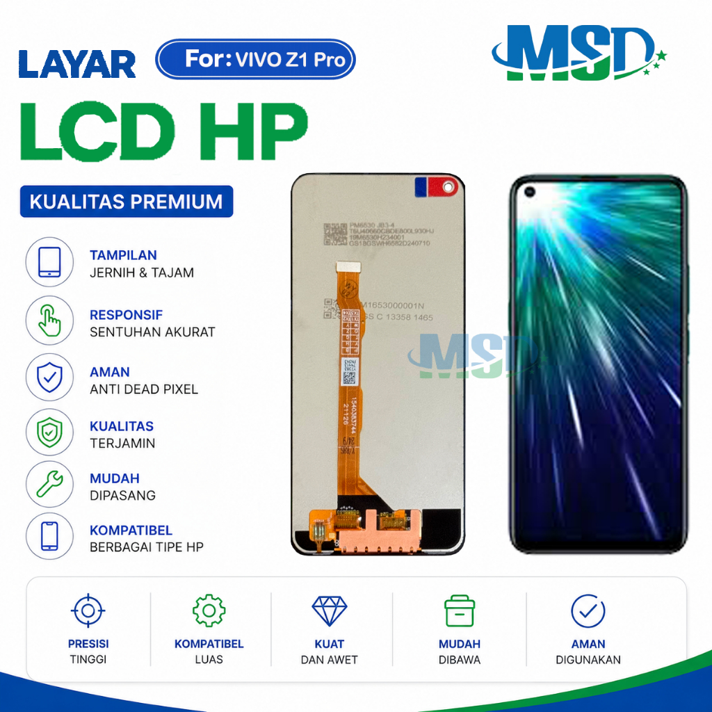 LCD For vivo Z1 PRO  UNIVERSAL FULLSET Touchscreen LCD HP OG ASUGAR/MSD