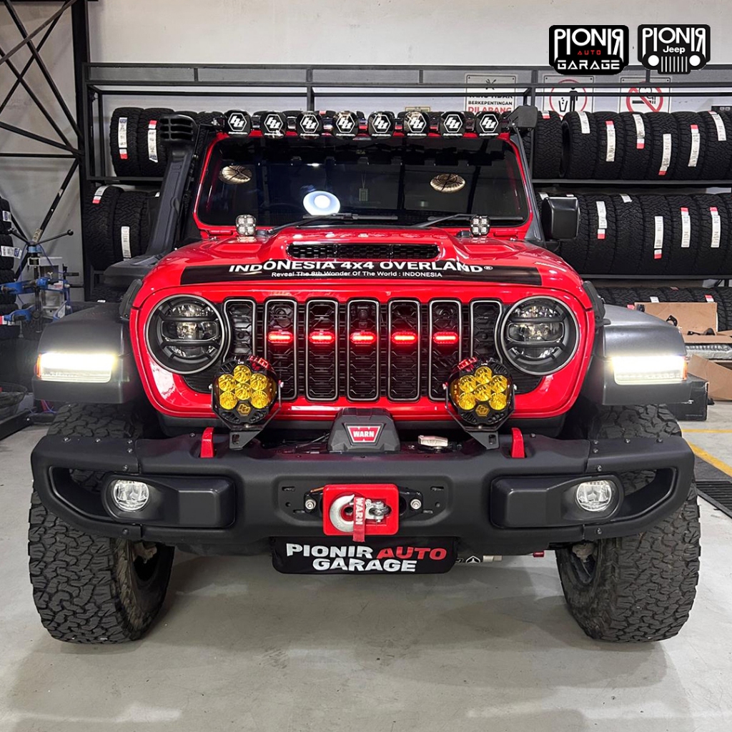 Strobo Mobil 5 Titik LED RGB | Strobo Mobil Jeep JL | Strobo Mobil Jeep Gladiator