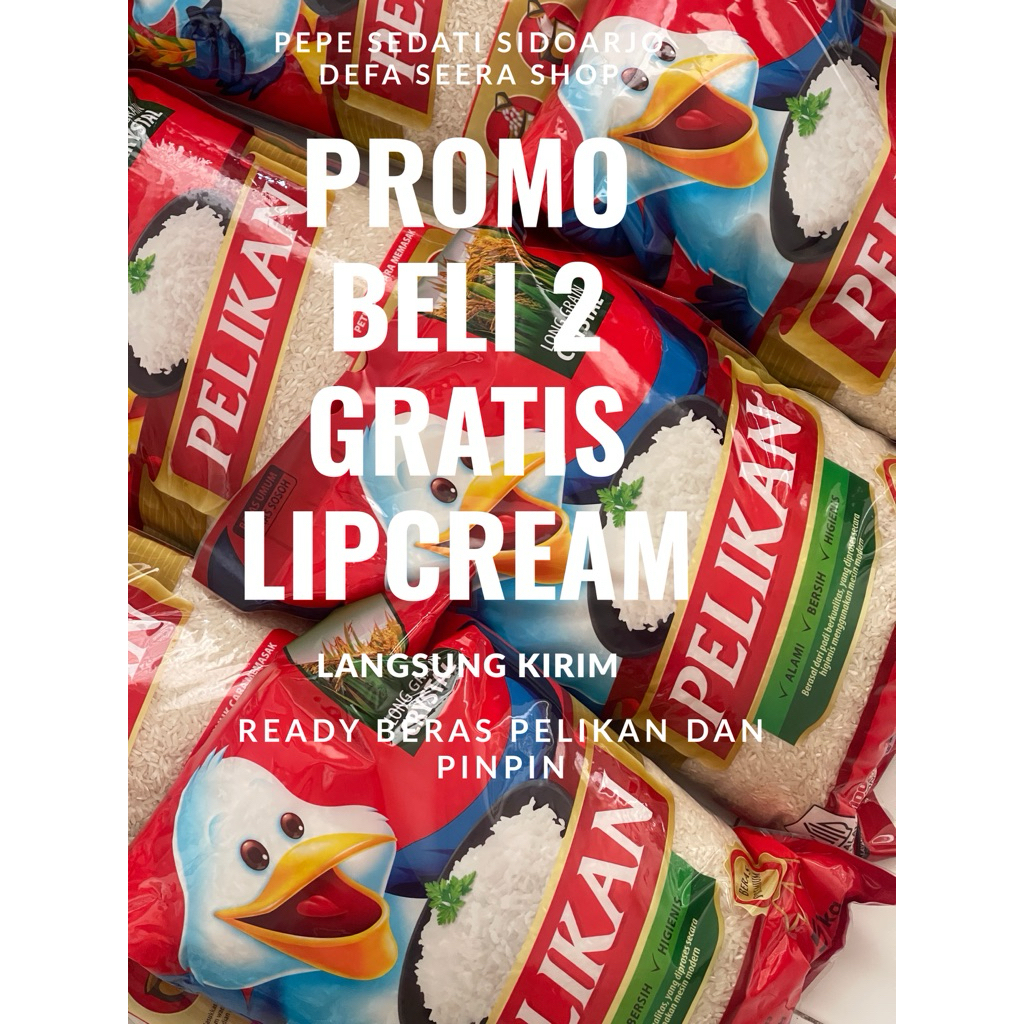 (LANGSUNG KIRIM) BERAS PELIKAN 5kg /PELIKAN /BERAS PREMIUM