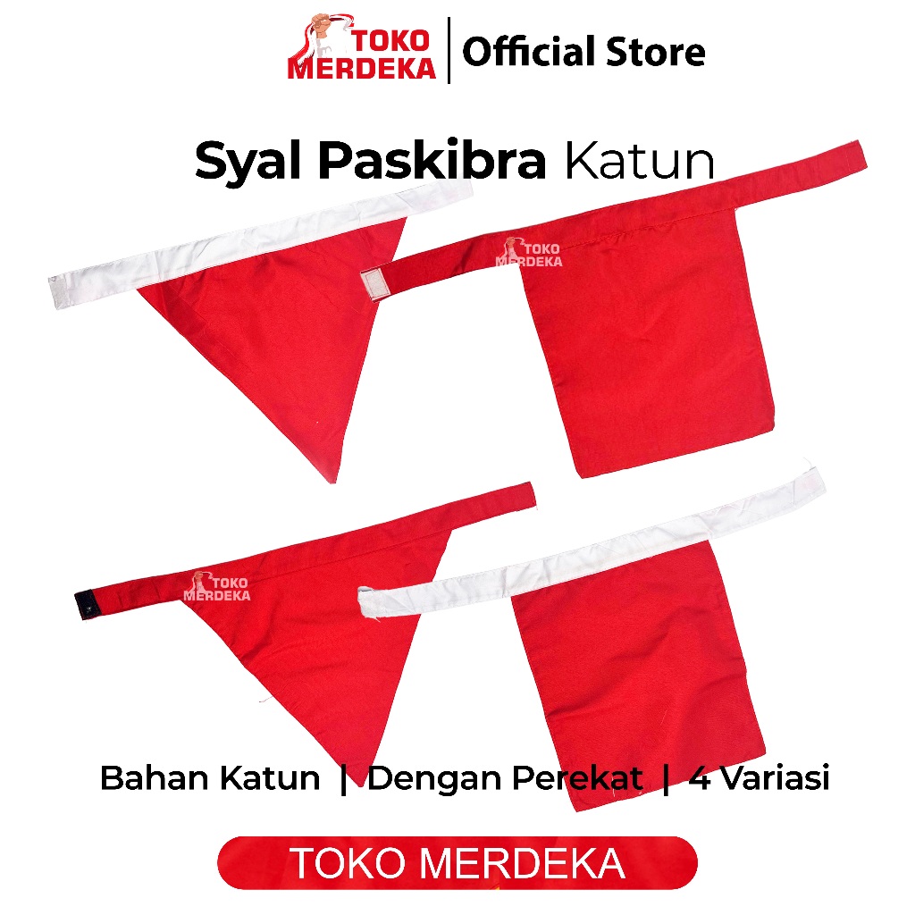 Syal Paskibra Merah Putih / Slayer Paskibra / Slayer Paskibra Merah putih