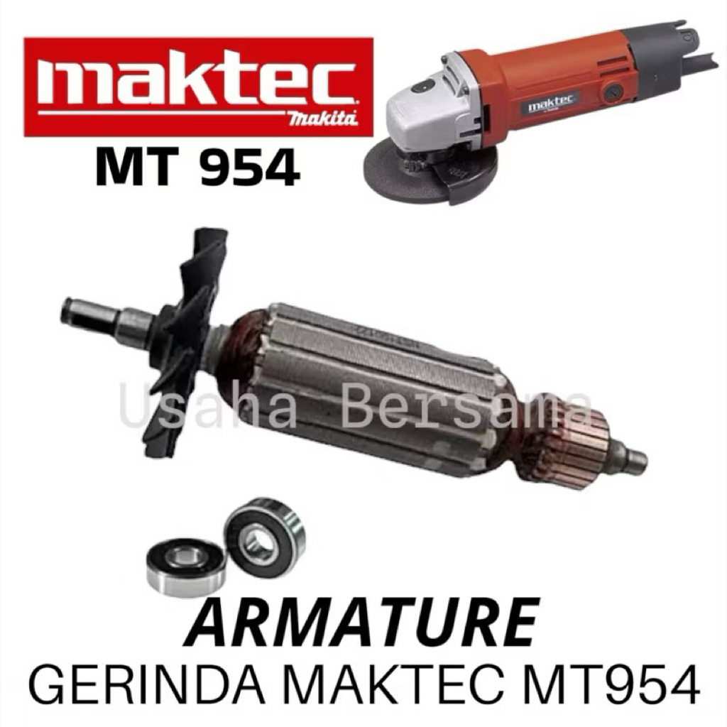 Armature MT-954 MAKTEC / Angker Dinamo Mesin Gerinda Maktec MT954 MAKTEC Rotor Gerinda Maktec MT 954