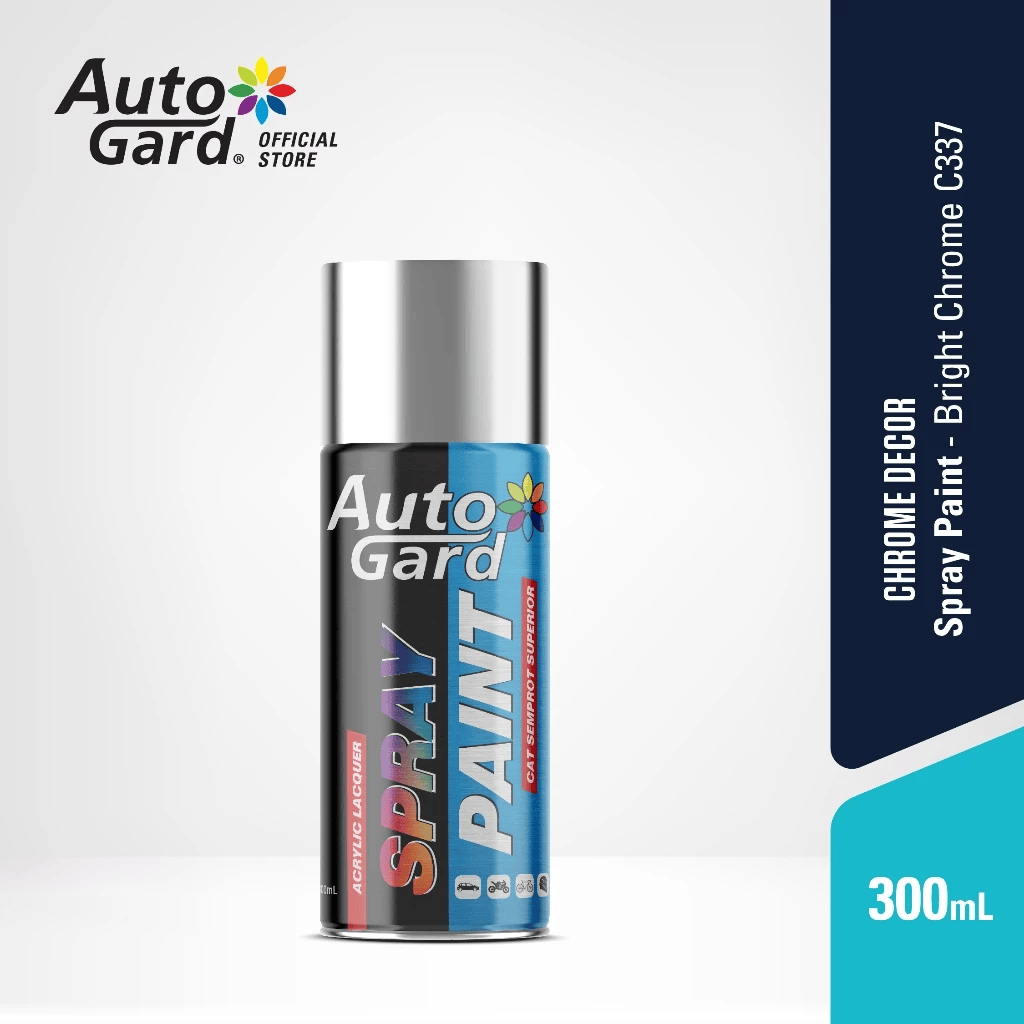 Cat Semprot AutoGard 300ml - Efek Kaca Chrome C337