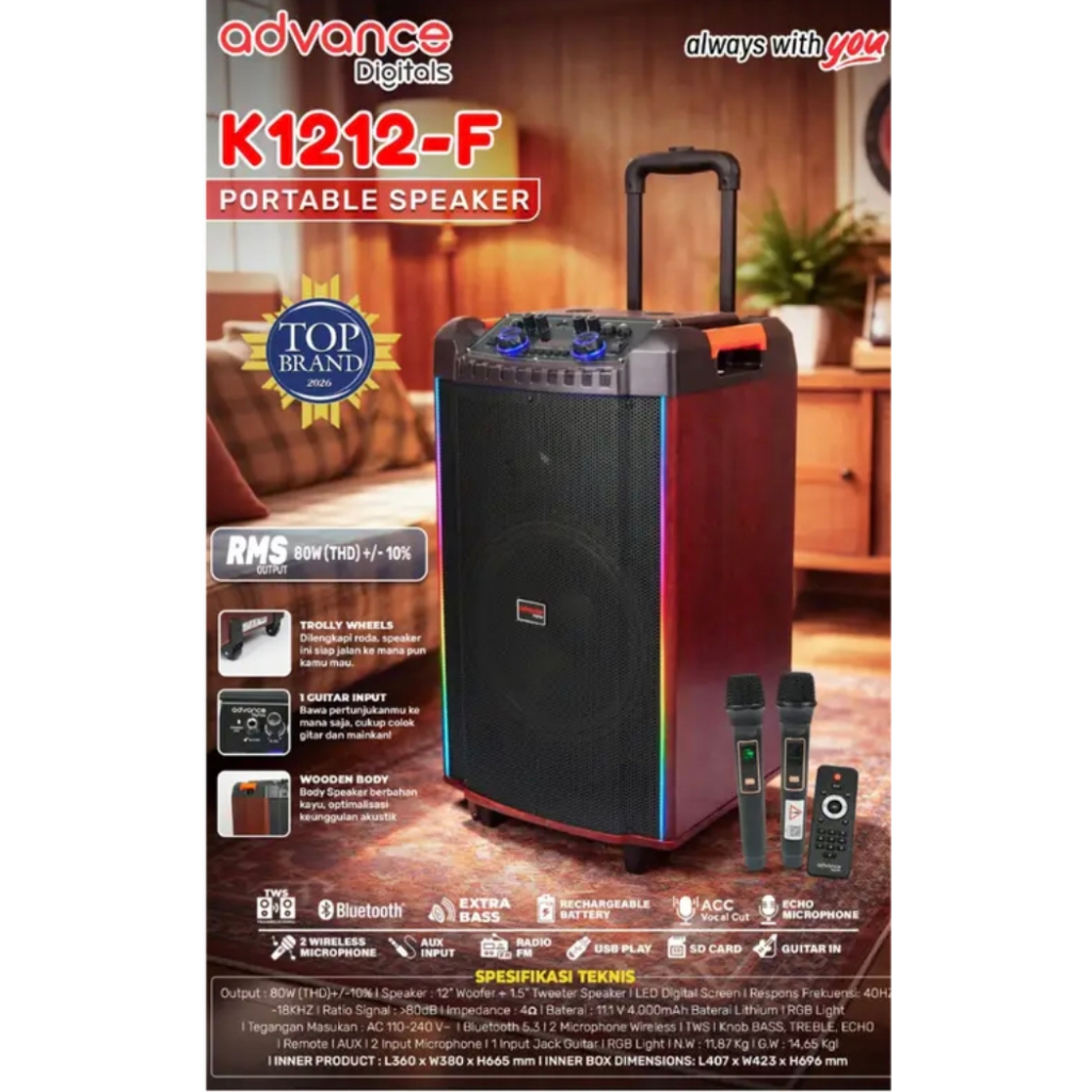 . ADVANCE SPEAKER K1212F