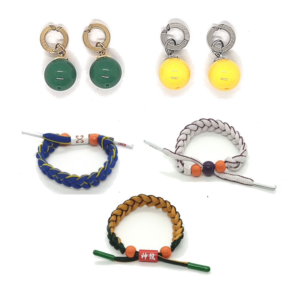 anting jepit gelang dragon ball potara earrings vegeta frieza shenron