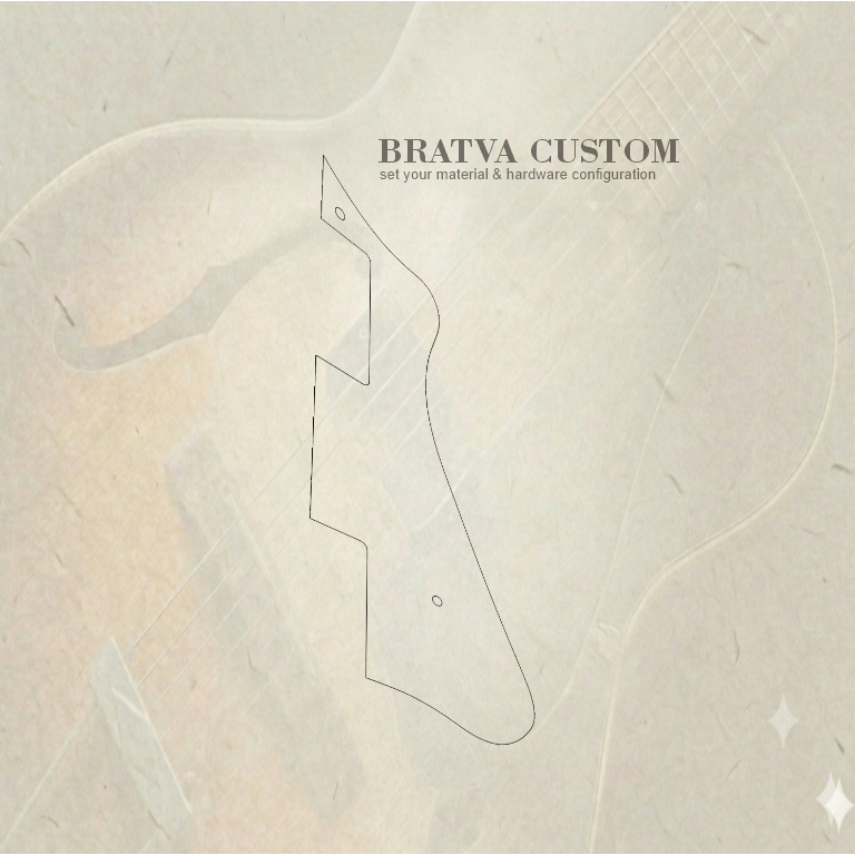 Pickguard Cort CR100 CR250 CR300 custom 3ply 1ply akrilik mirror custom