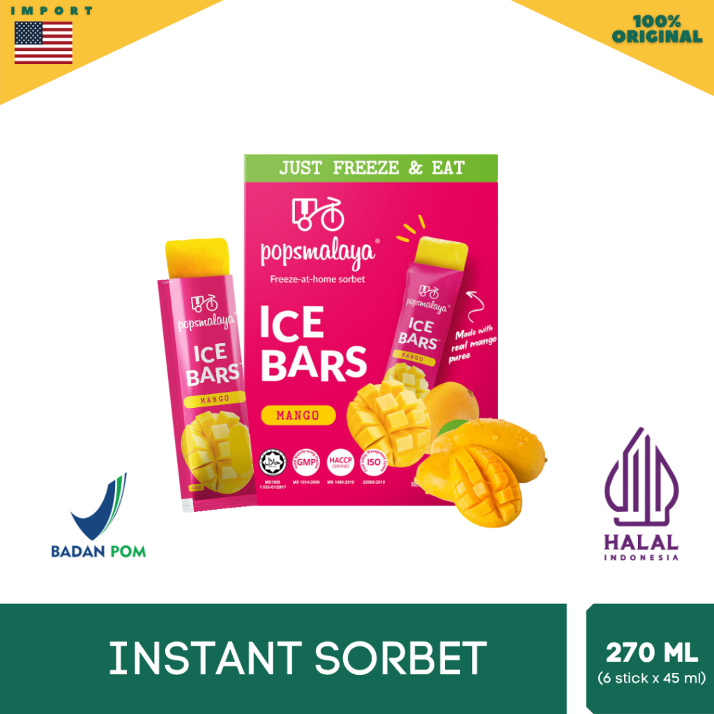 Pops Malaya Ice Sorbet - Es Sorbet rasa buah