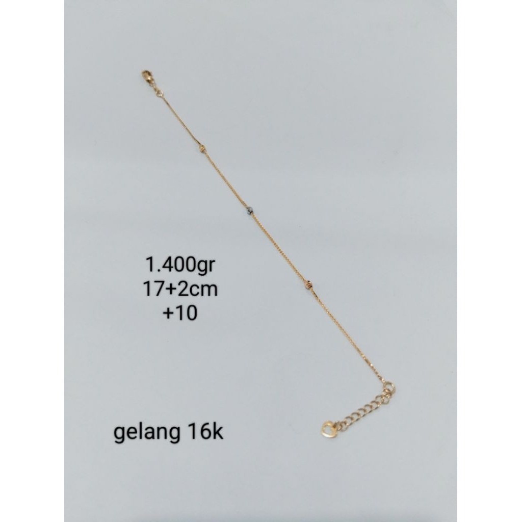gelang emas 16 karat