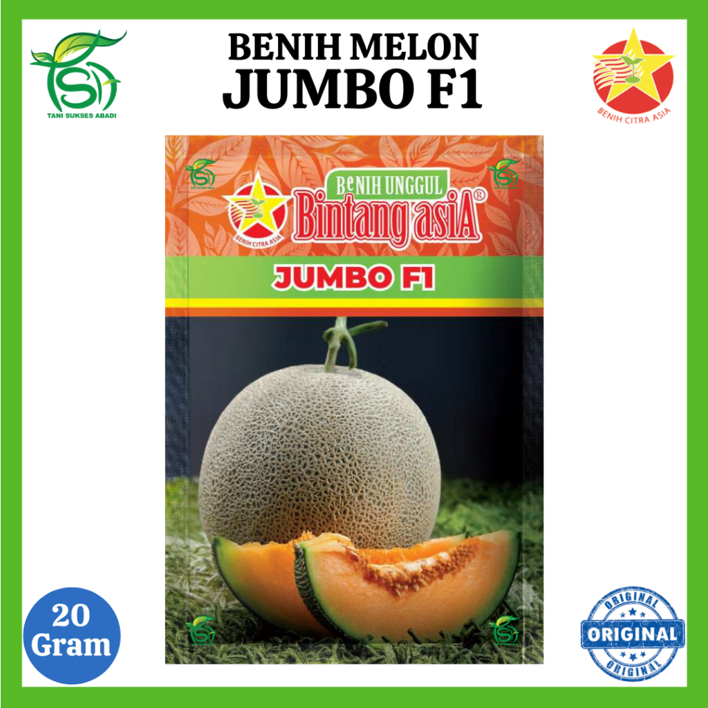 Benih Melon JUMBO F1 - 20 Gram - Bintang Asia