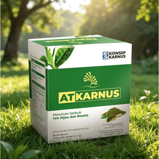 AT KARNUS / ALGA TEA 60 Sachet Teh Hijau Kolagen Original