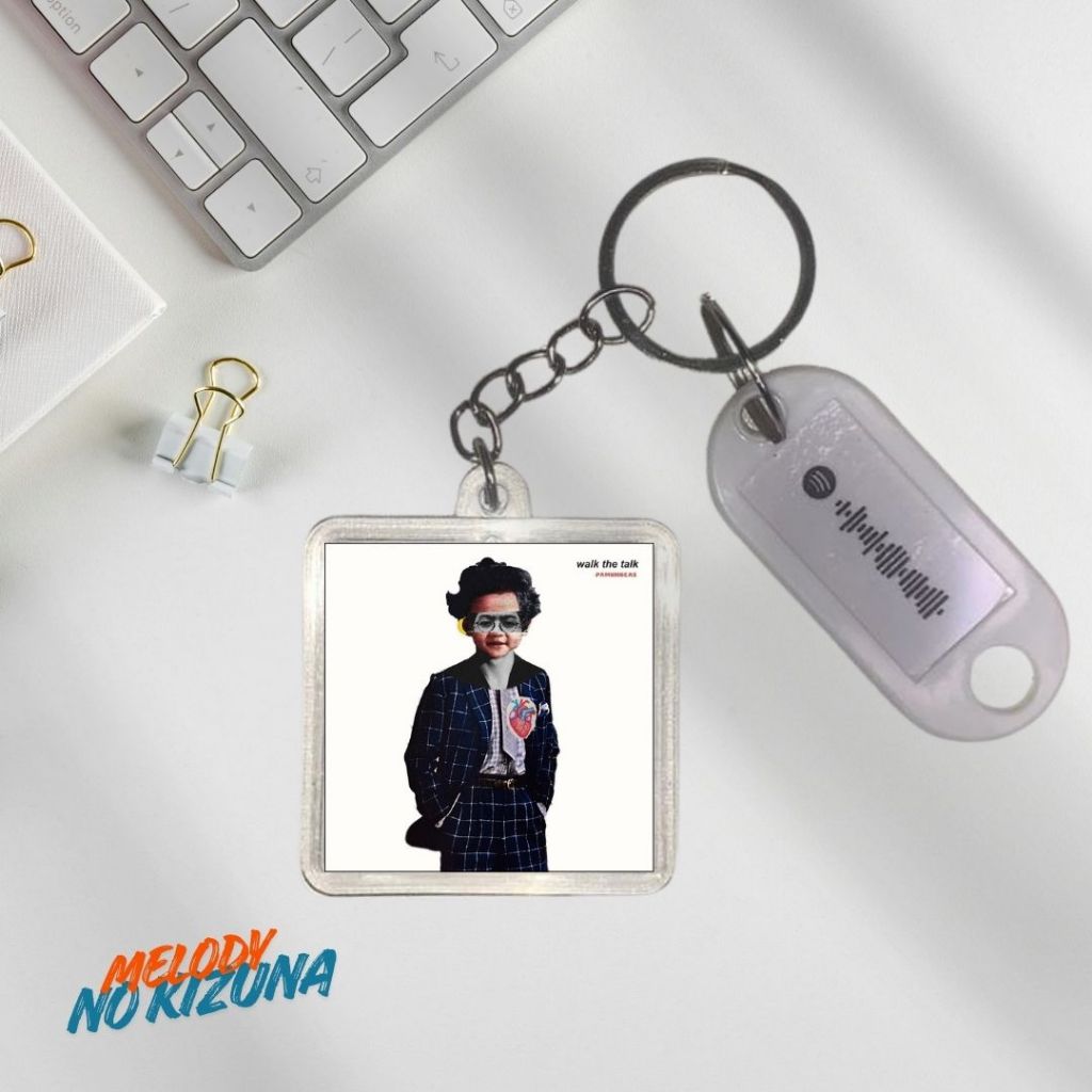 (PAMUNGKAS) GANTUNGAN KUNCI/BAGCHARM COVER ALBUM/SINGLE/EP MUSISI/BAND GANCI PREMIUM ACRYLIC SPOTIFY