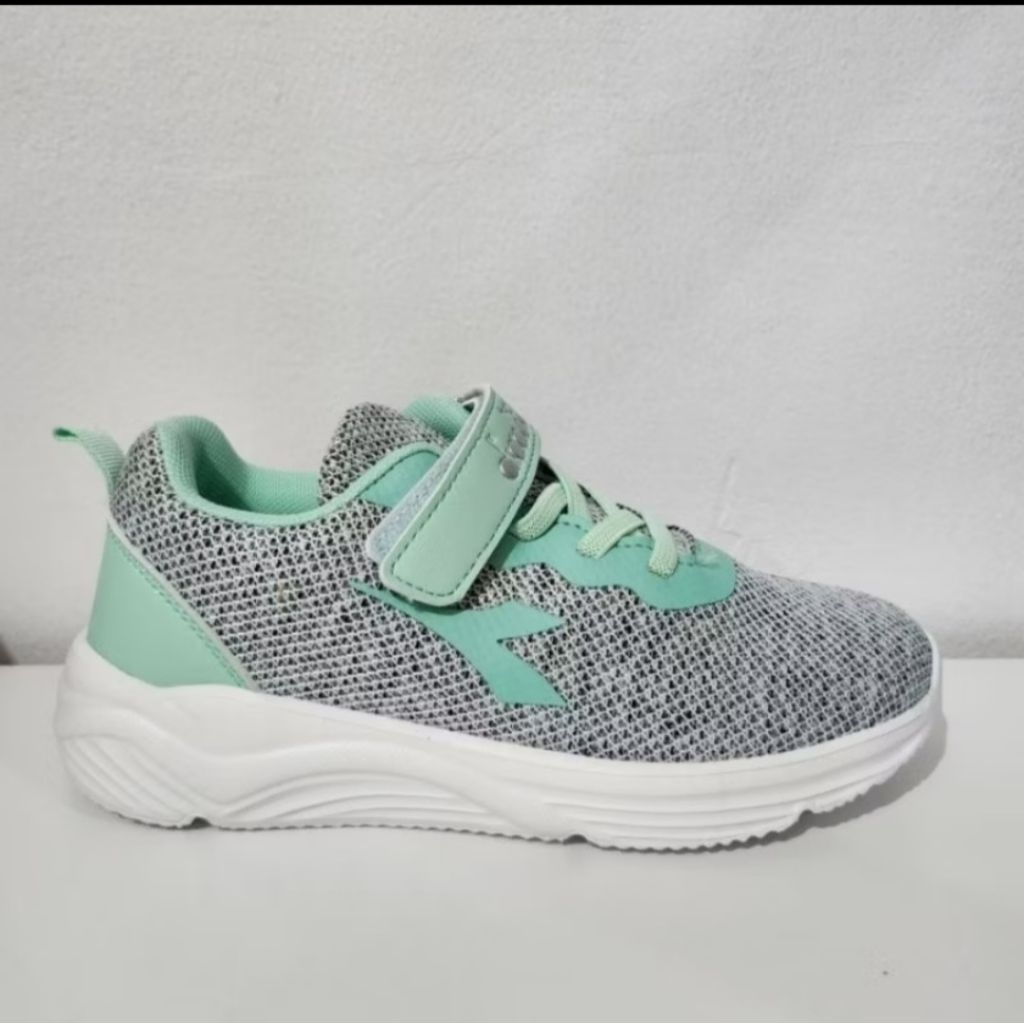 sepatu diadora kids sport stasion hijau mint