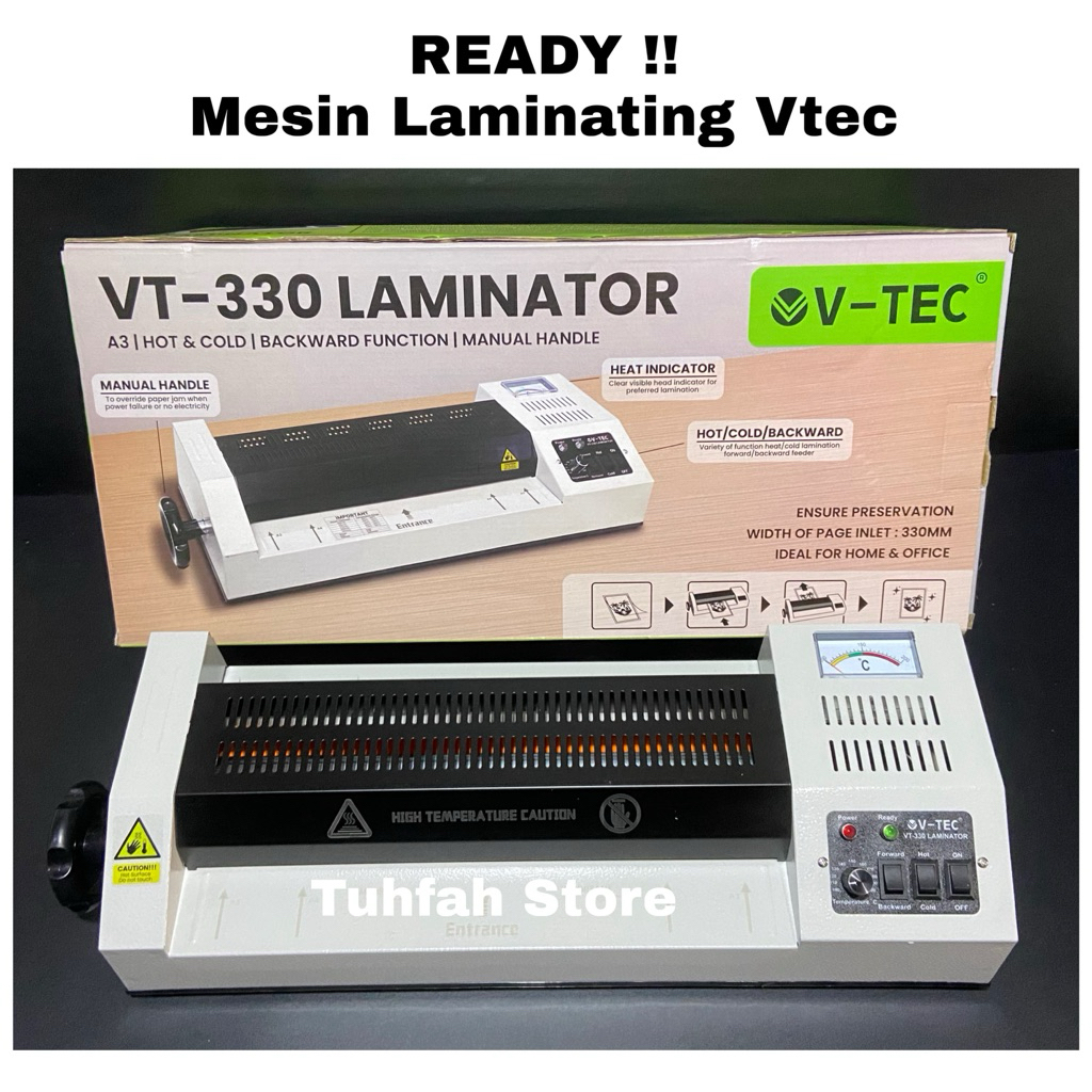 READY STOCK Mesin Laminating VTEC VT 330 Uk A3 Mesin Laminator Baru Murah Berkualitas