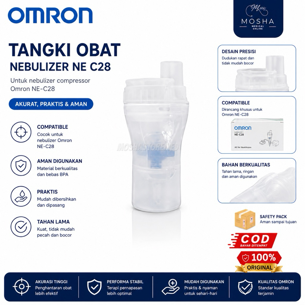 OMRON-Nebulizer Kit Set NEC28/Tangki Obat Nebulizer Omron