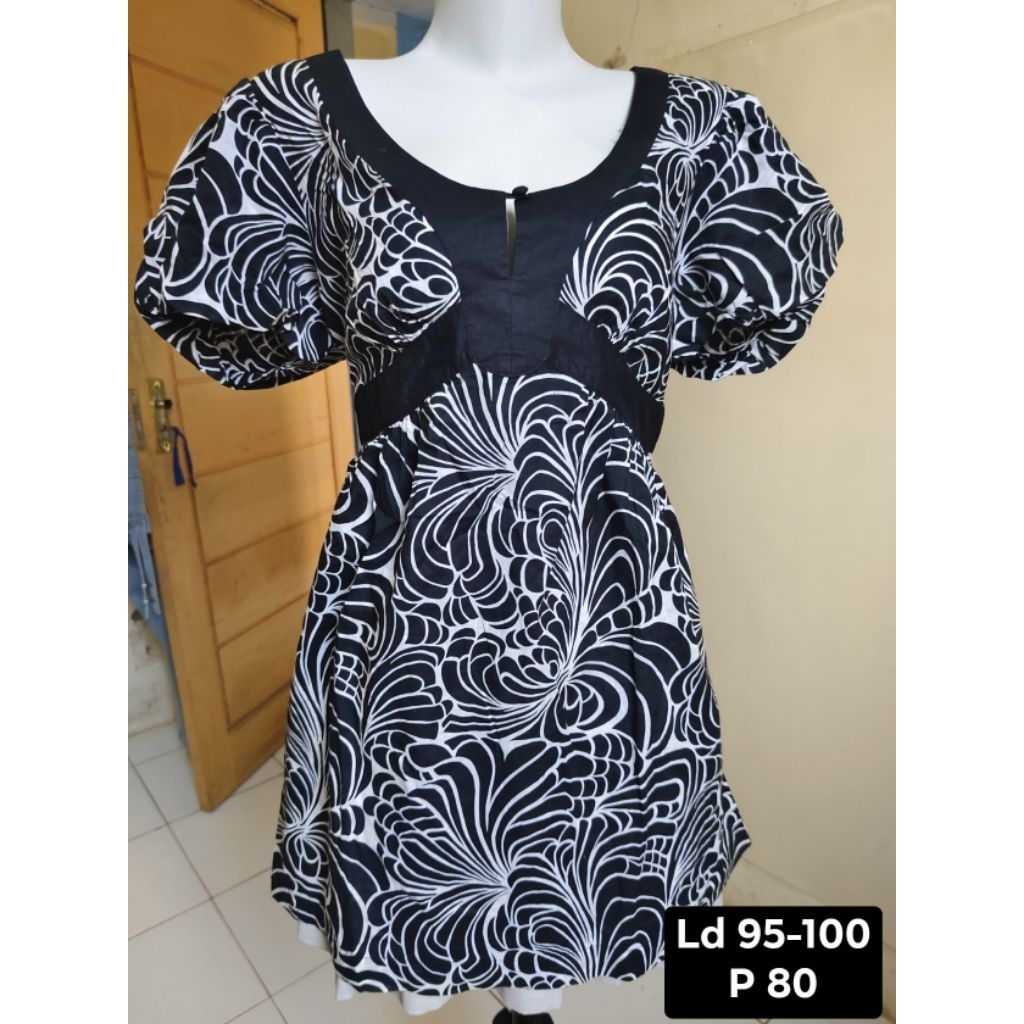 MIDI MINI DRESS TANGAN PENDEK