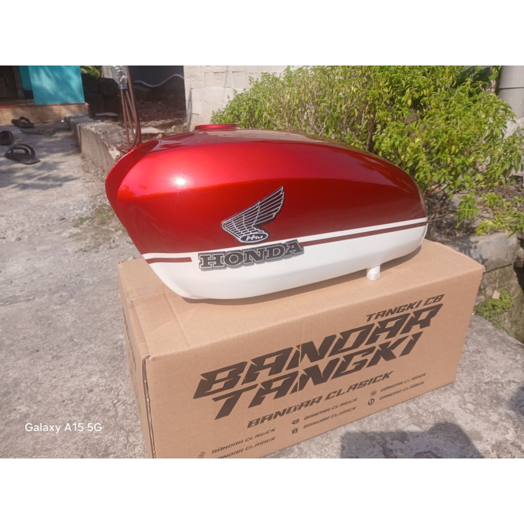 TANGKI CB 100 TANGKI CB GLATIK BAHAN PRES GALVANIS WARNA MERAH PUTIH