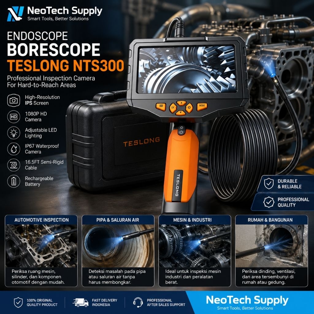 Endoscope Borescope Camera NTS 300/NTS 300/NTS300 Kabel 15M