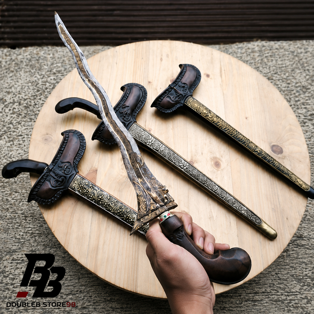 KERIS PREMIUM BILAH PAMOR AKSESORIS KUNINGAN