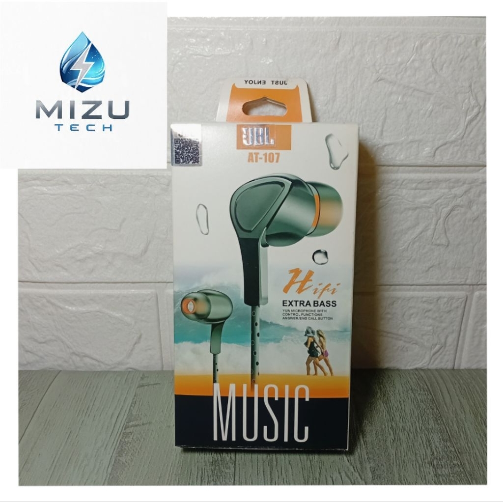 Earphone Kabel JBL AT-107 Hifi Extra Bass JBL
