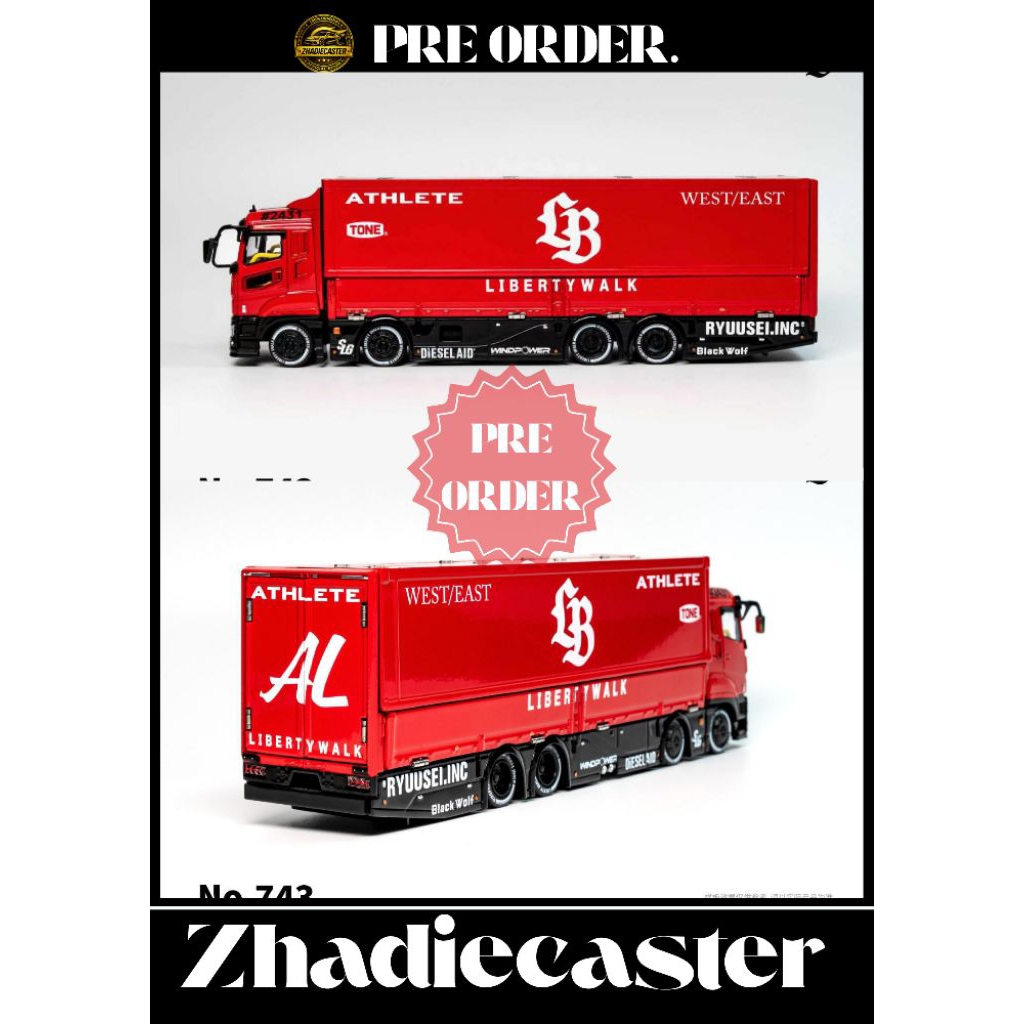 (PRE ORDER) GCD Super Silhouette Red/Black – Mitsubishi Fuso Truck (LBWK × Mitsubishi Fuso Dual Lice