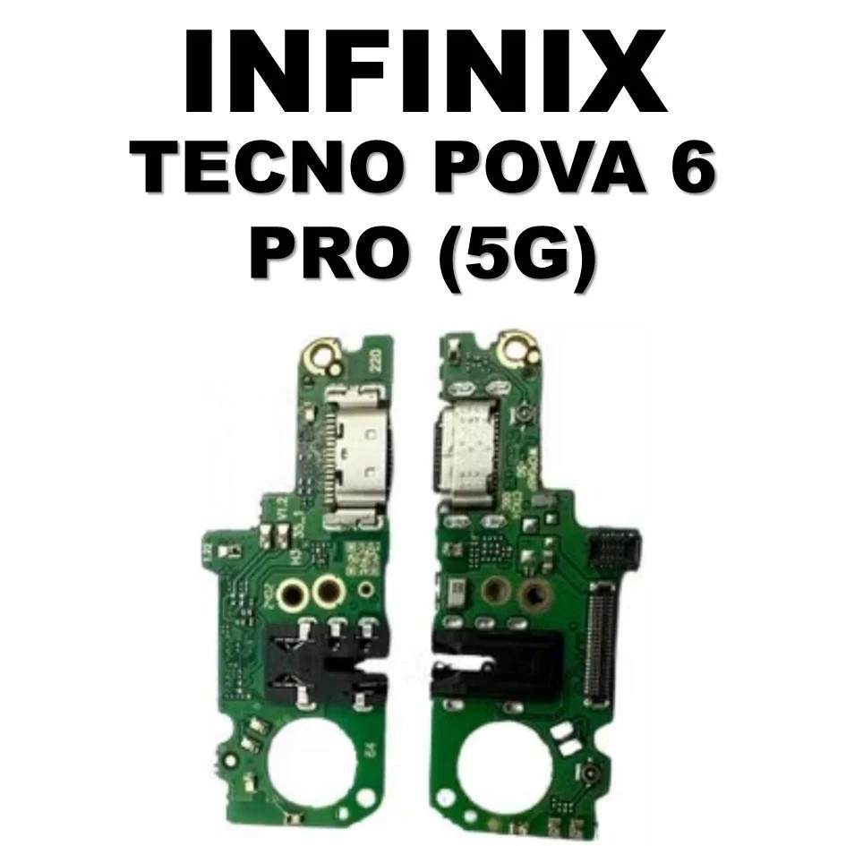 PAPAN CAS INFINX TECNO POVA 6 PRO (5G) + CON H / F + MIC ORI