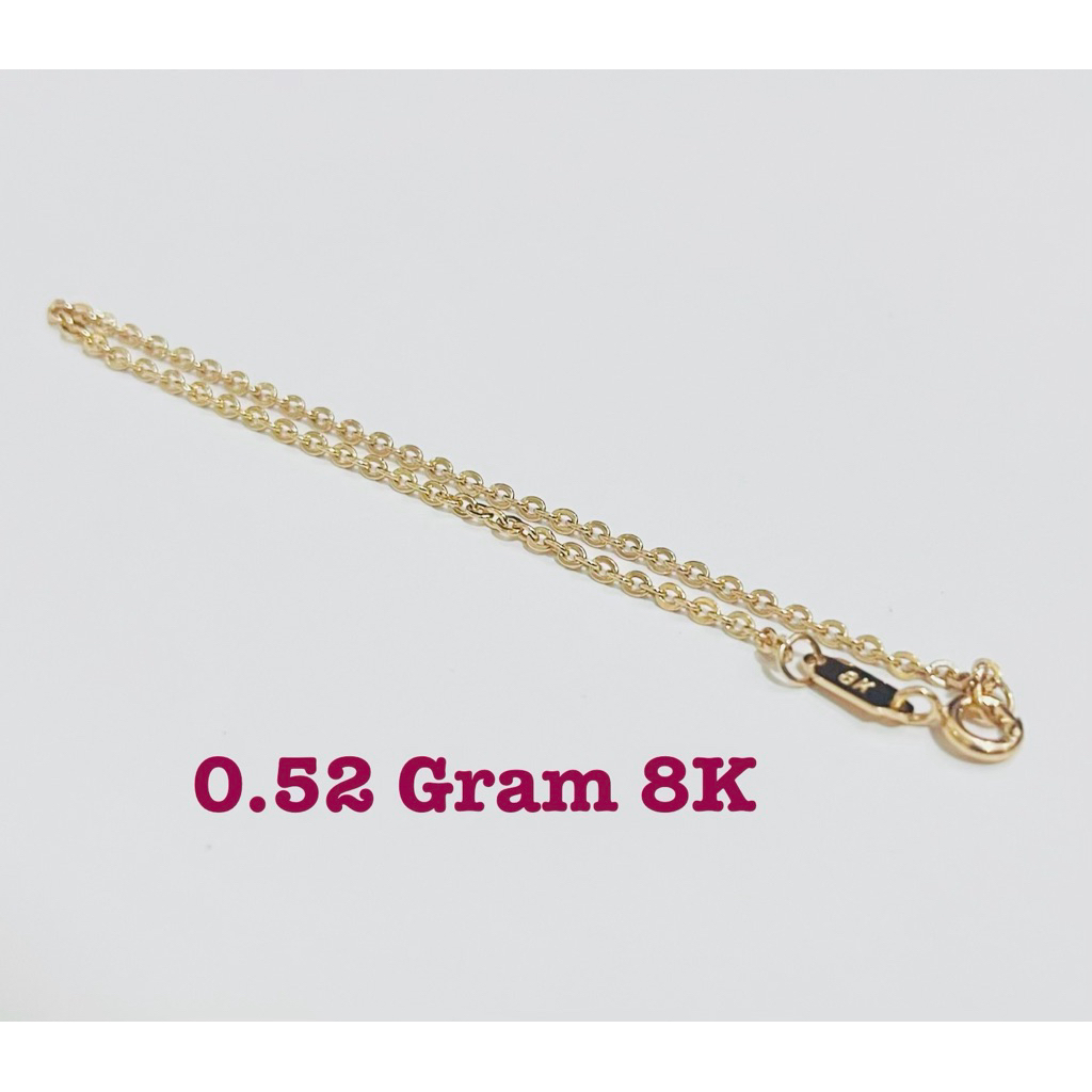 GELANG RANTAI EMAS KADAR 8K UBS