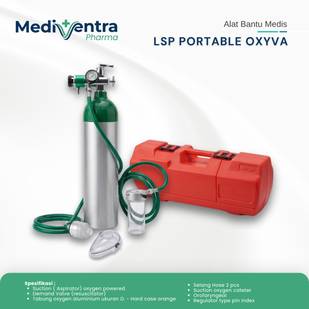Oxygen LSP Oxyva Portable Resusitator / Oksigen Portable Oxyva