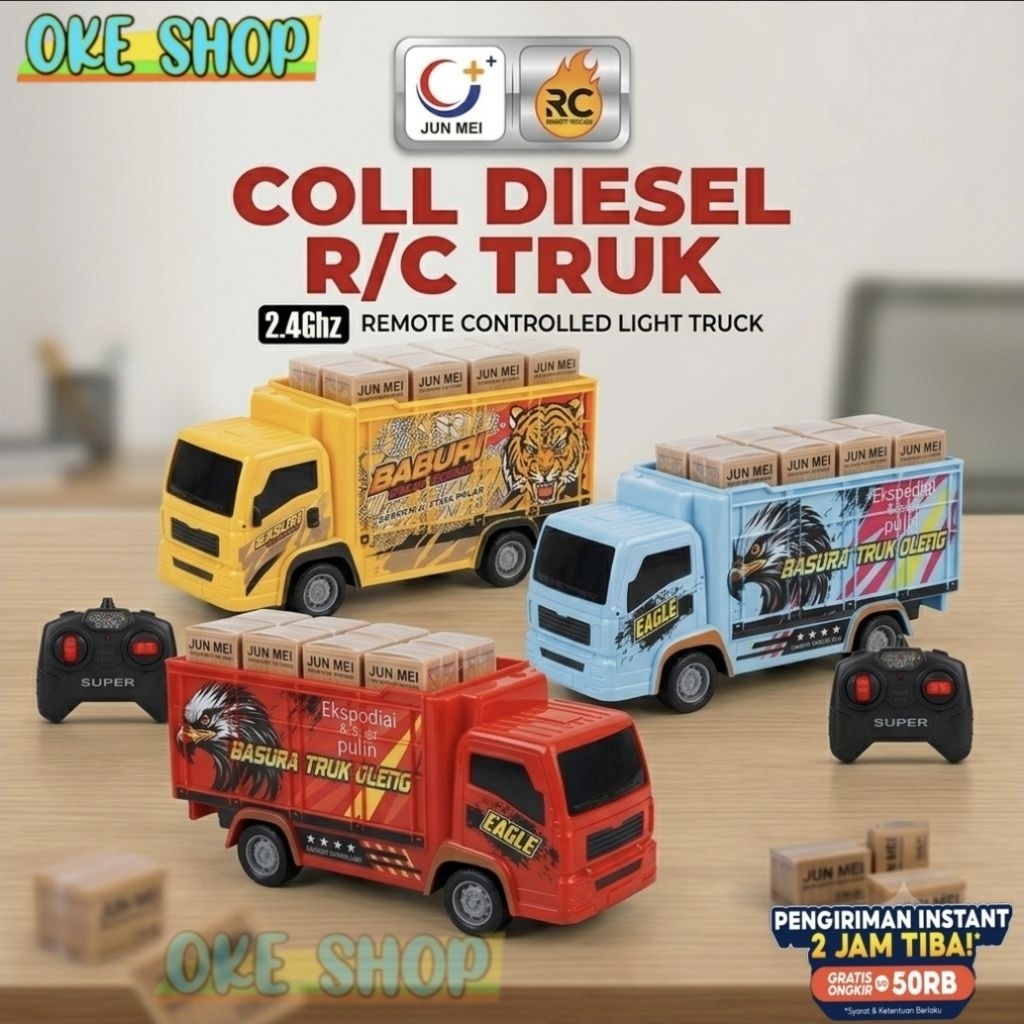 RC MAINAN ANAK TRUCK OLENG RC Remot Control Truk Oleng Basuri