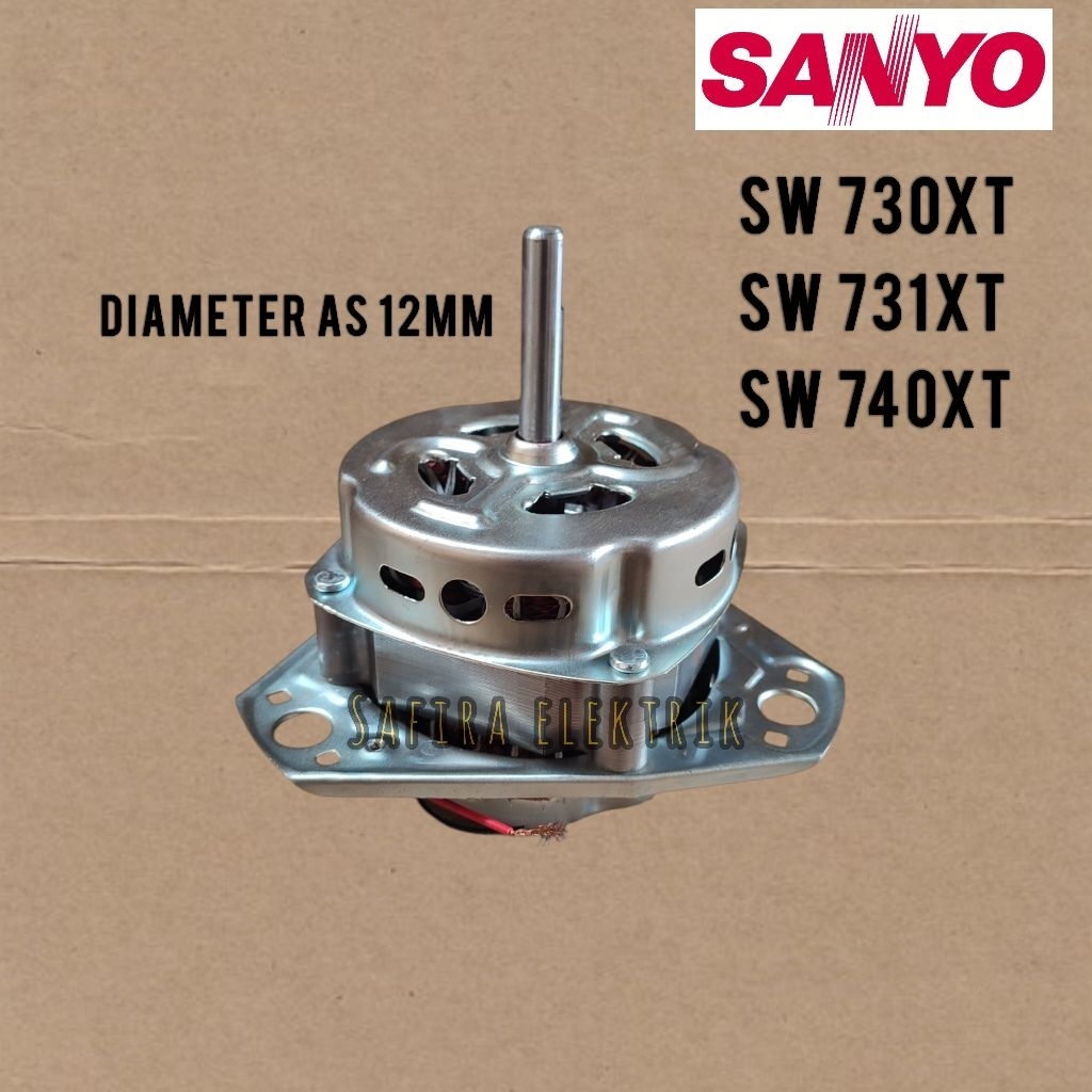 DINAMO WASH SANYO SW 730XT 731XT 740XT / MOTOR PENCUCI MESIN CUCI 2 TABUNG SANYO SW730XT SW731XT SW7