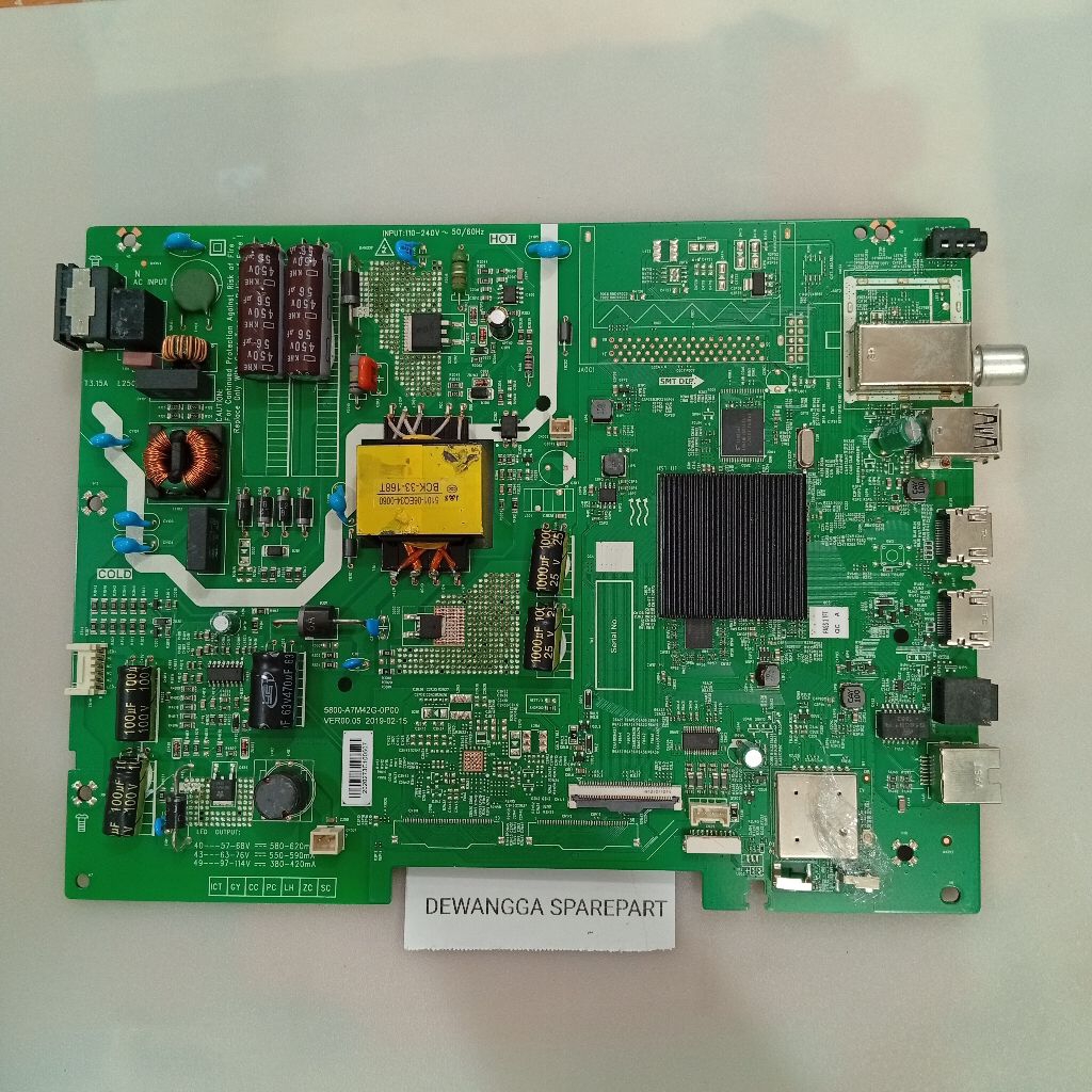 MB MAINBOARD TV COOCAA 32S3G ANDROID
