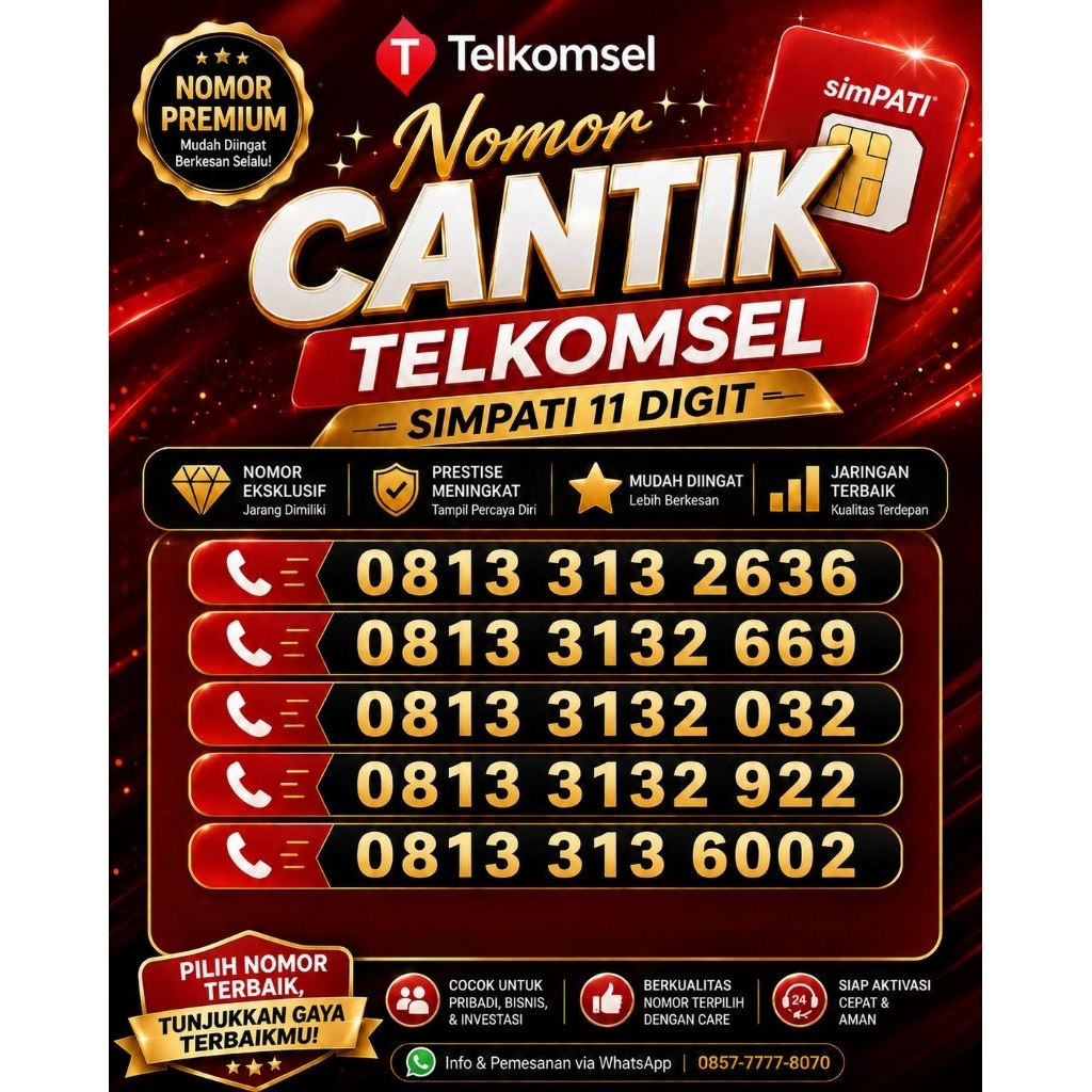 NOMOR CANTIK SIMPATI 11 DIGIT