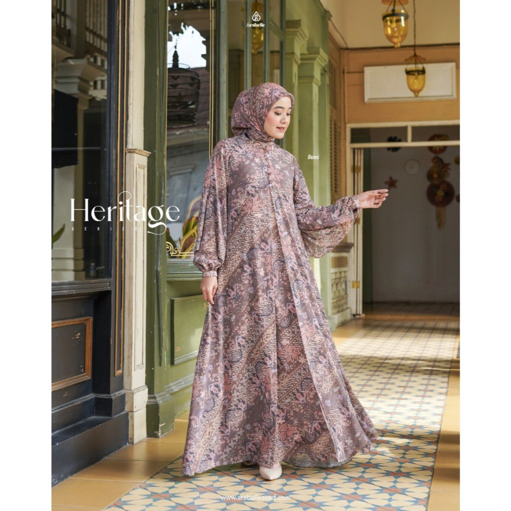 Arabelle Scarf Official/The Heritage Series Dress/Gamis Terbaru Arabelle 2025