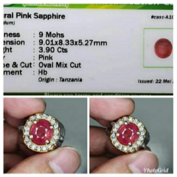 Natural Pink Sapphire Permata Safir Ada tsavorite alexandrite chrysoberyl blue topaz tourmaline spin