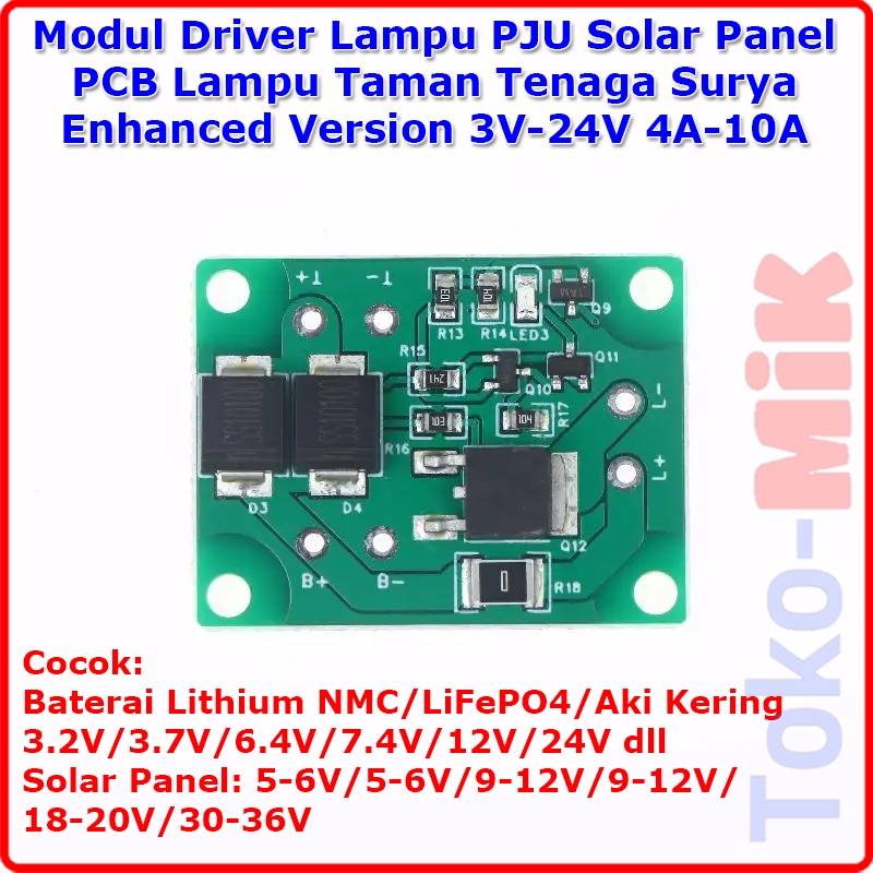 PCB Modul Driver Kontrol DC 3V-24V 4A-10A Enhanced Version Lampu LED PJU Penerangan Jalan Umum Lampu