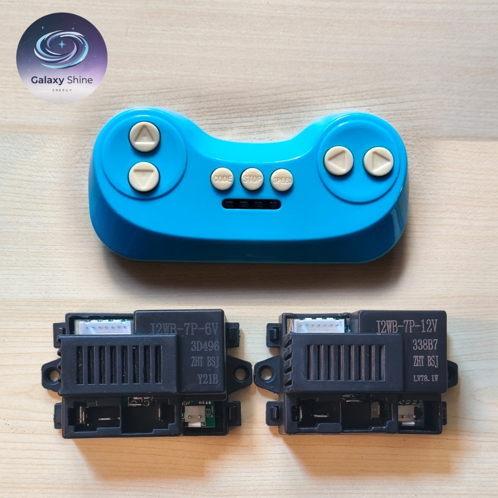 REMOTE MOBIL AKI BIRU COCOK UNTUK RECEIVER J2WB-7P-12V J2WB-7P-6V J2W-7P-6V J2W-7P-12V MODUL MOBILAN