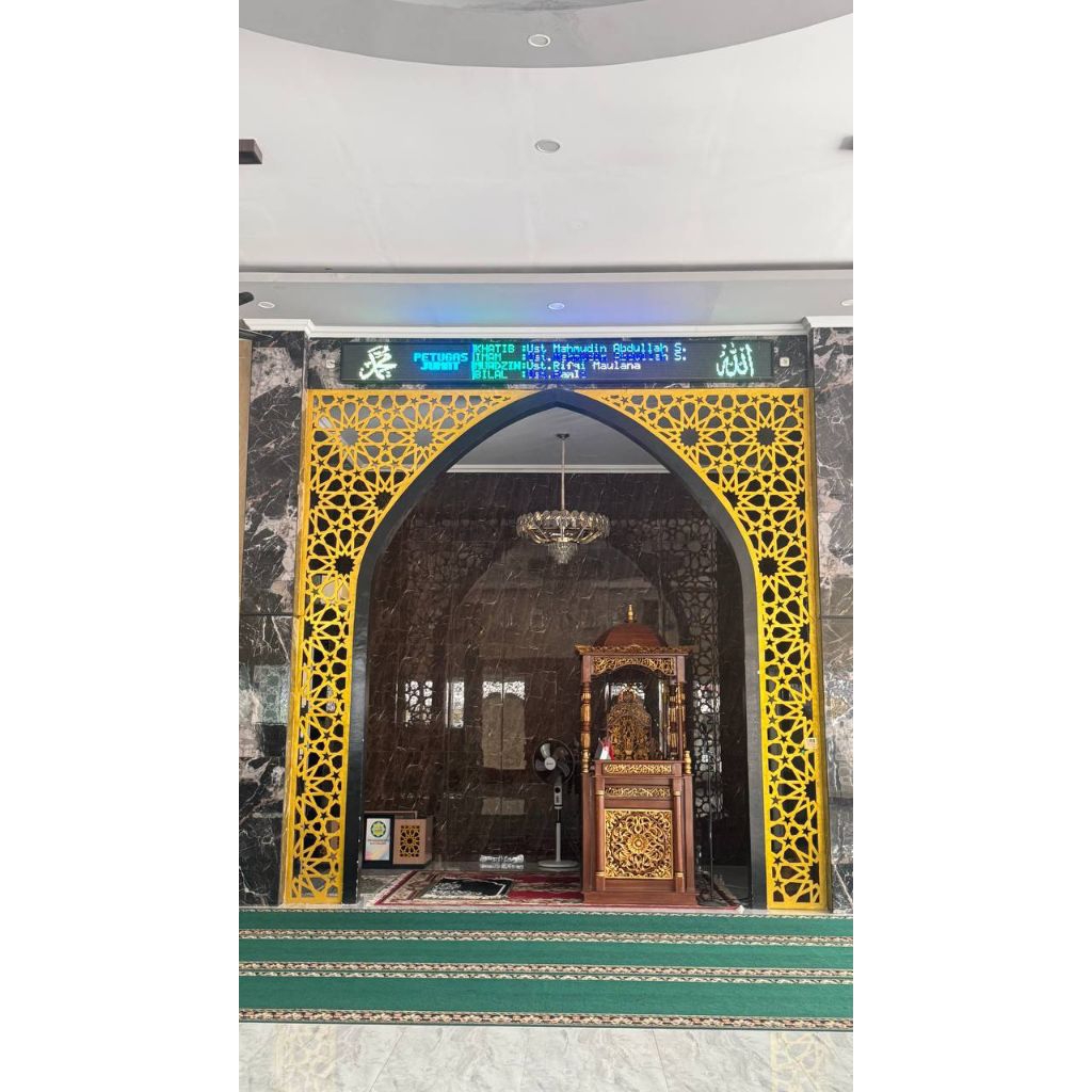 Krawangan GRC Mihrab Mushola Minimalis Motif Islami Per Meter