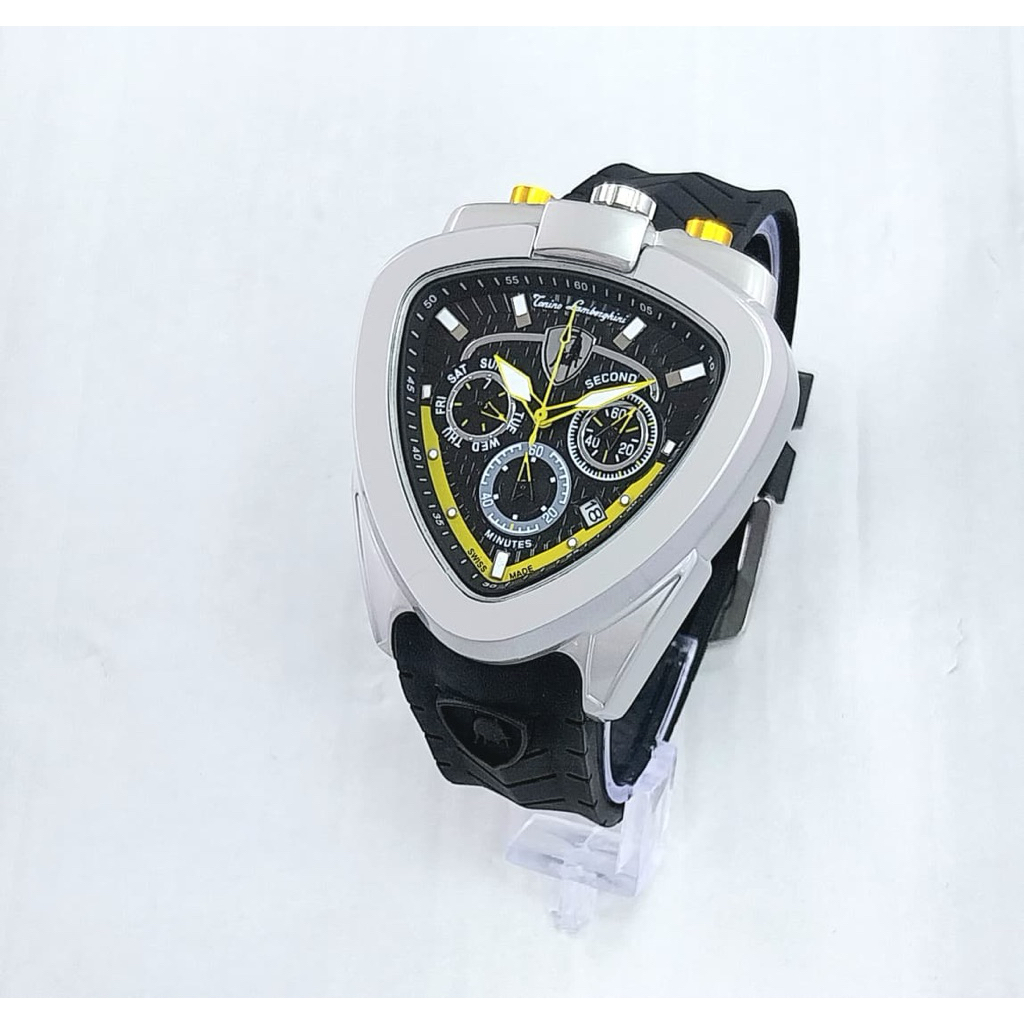 Jam tangan pria fashion TORINO LAMBORGHINI CRONO AKTIFDIAMETER 4,5 mm